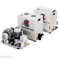 Аспиратор стоматологический Cattani Turbo-Jet 2 без кожуха для влажной аспирации на 2 установки