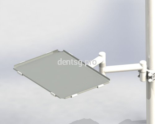 Столик инструментальный DS-Tab-30-2 (нерж сталь  стекло)
